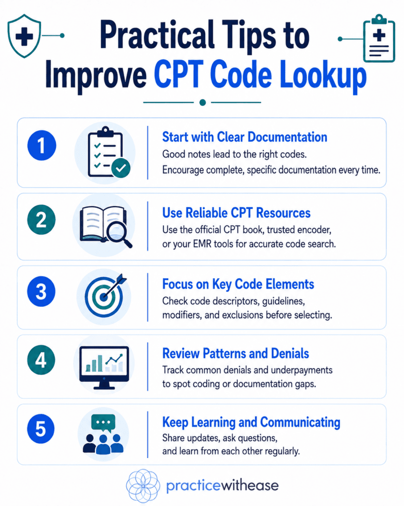 Practical Tips to Improve CPT Code Lookup